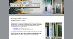 Desktop Screenshot of gandrcustomglassandmirrors.com