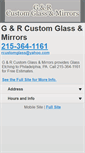 Mobile Screenshot of gandrcustomglassandmirrors.com